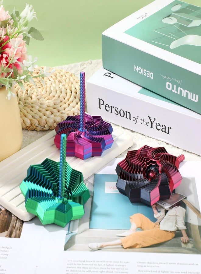 ألعاب تململ مطبوعة بتقنية الطباعة ثلاثية الأبعاد، ألعاب تململ مطبوعة بتقنية الطباعة ثلاثية الأبعاد، مخروط أحجية مستحيل، أدوات لعب حسية لليدين، لعبة تمرير سحرية مبتكرة للحظات التأمل، مجموعة ألعاب ثلاثية الأبعاد مفصلة (أسود) (أحمر) - Image 5